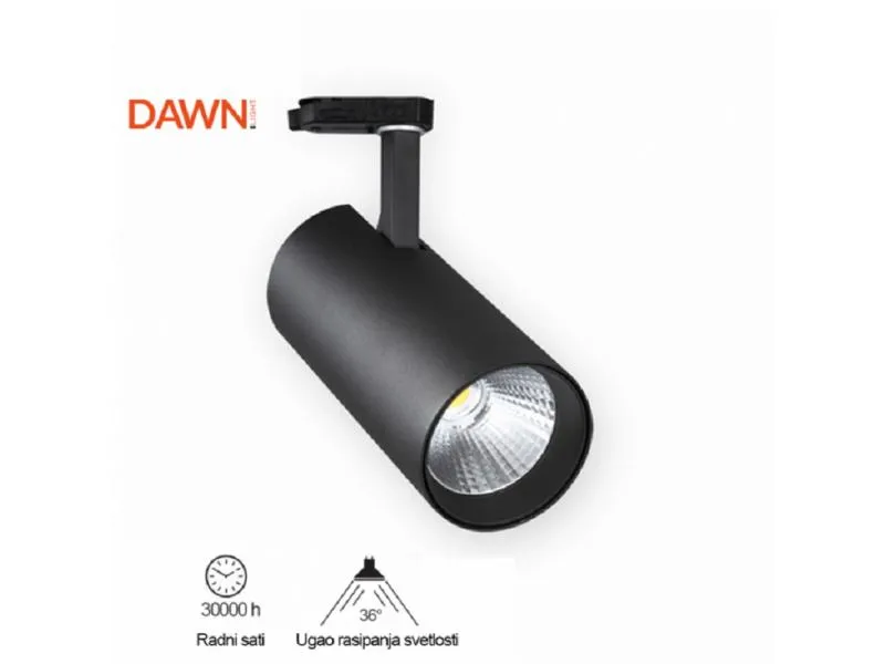Šinski LED reflektor JM-4070 Crni trofazni