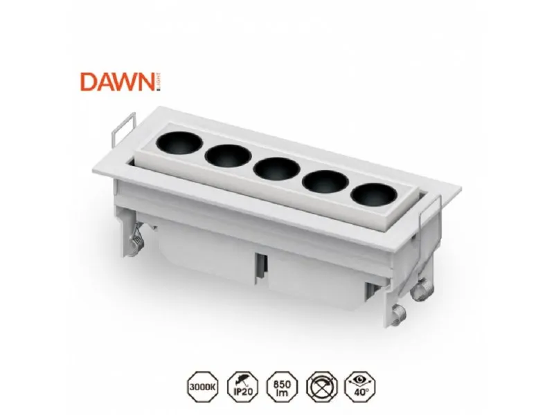 LED SVETILJKA FRG05 15W 3000K 40° BELA