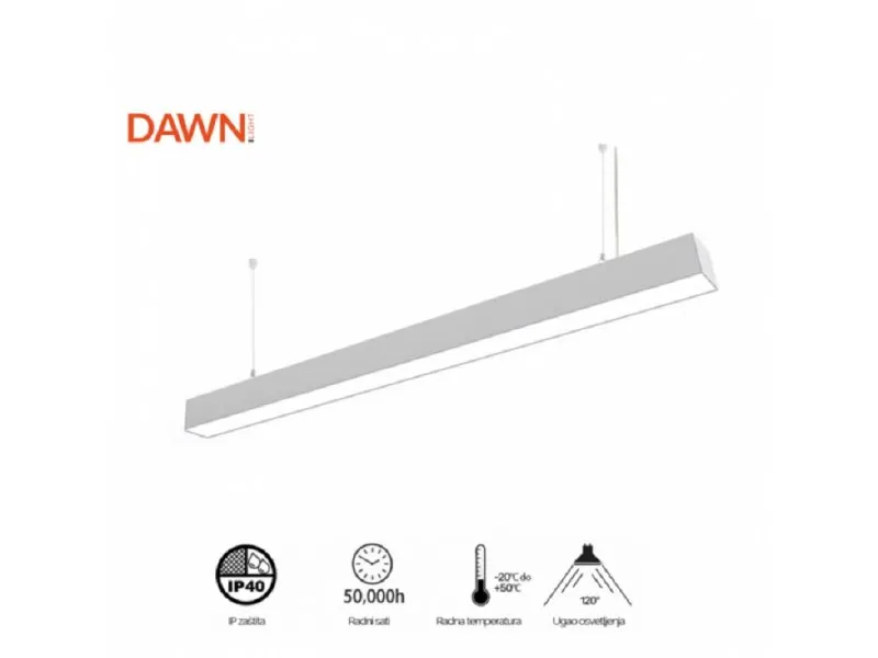 led svetiljkaLT-T-020-B 40W 4000K bela