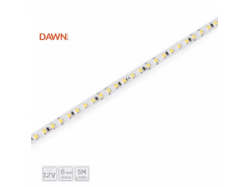 Led traka 12V 12W/M 3000K IP20 (HL 2835-120-WW, 5M, 8MM)