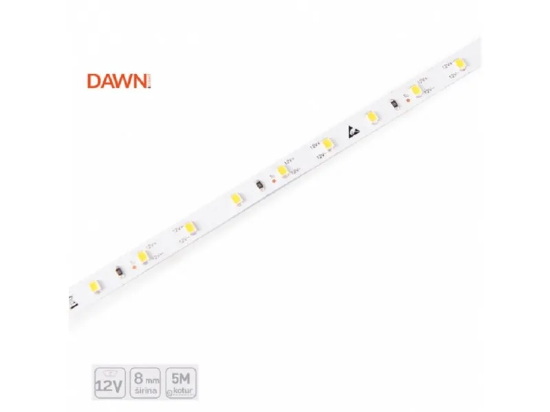 Led traka 24V 12W/M 3000K IP20 (HL 2835-120-WW, 5M, 8MM)