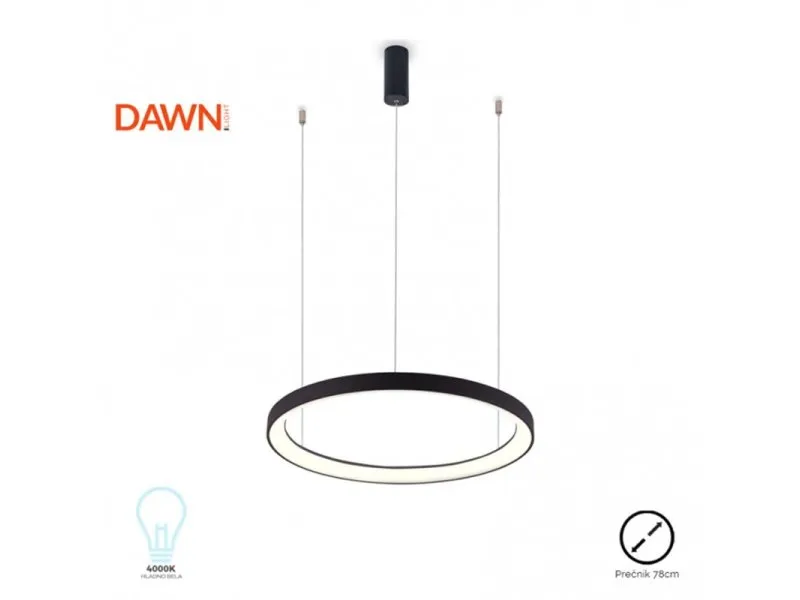 Vesta 366 LED visilica crna