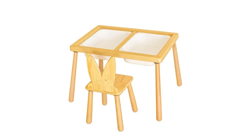 Dečiji sto i stolica Table and Chair White