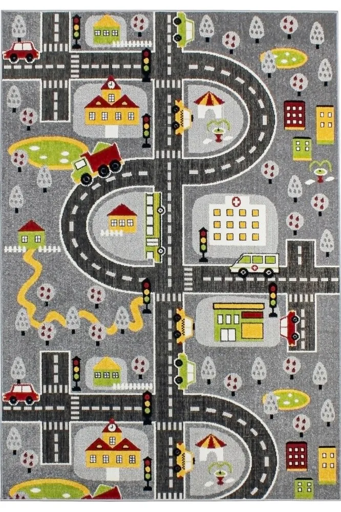 Dečiji tepih Trafik Grey 140 x 200 (690CCL1168)