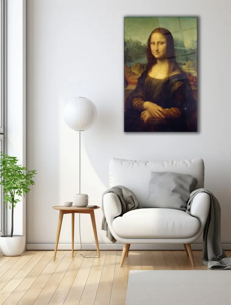 dekoraitvna slika od kaljenog stakla Mona Liza (0721) 72 x 46 cm