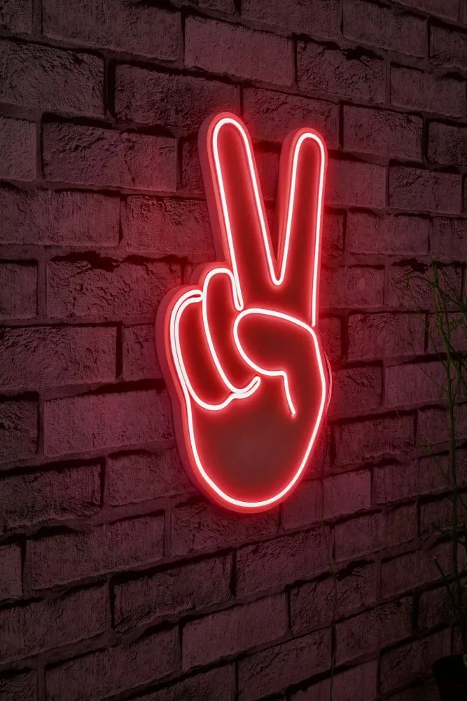 Dekorativna rasveta Victory Sign Red
