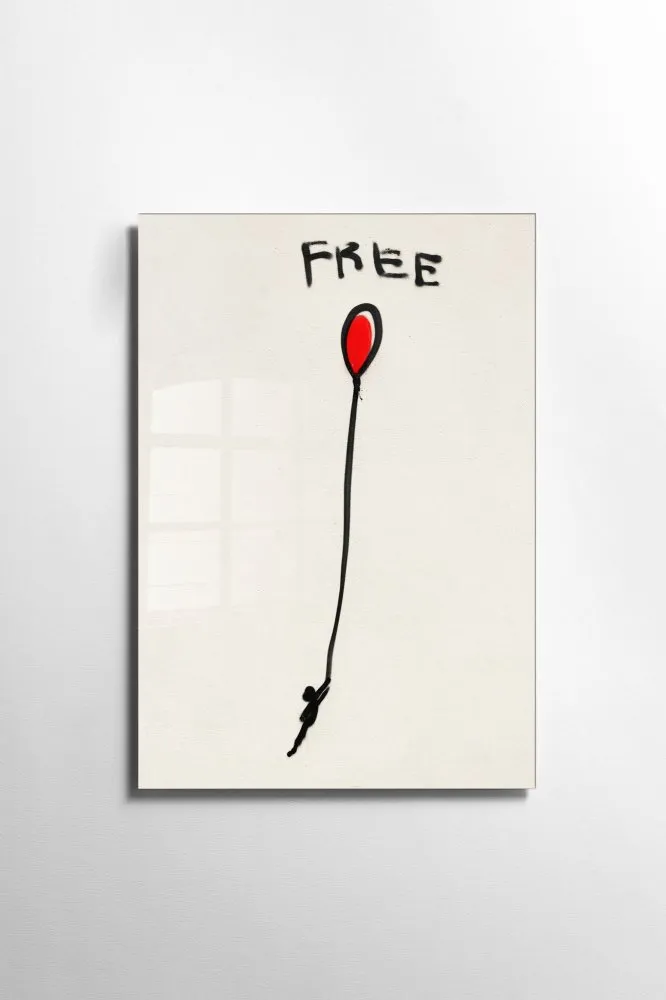 dekorativna slia od kaljenog stakla FREE (UV 026) 45 x 65cm