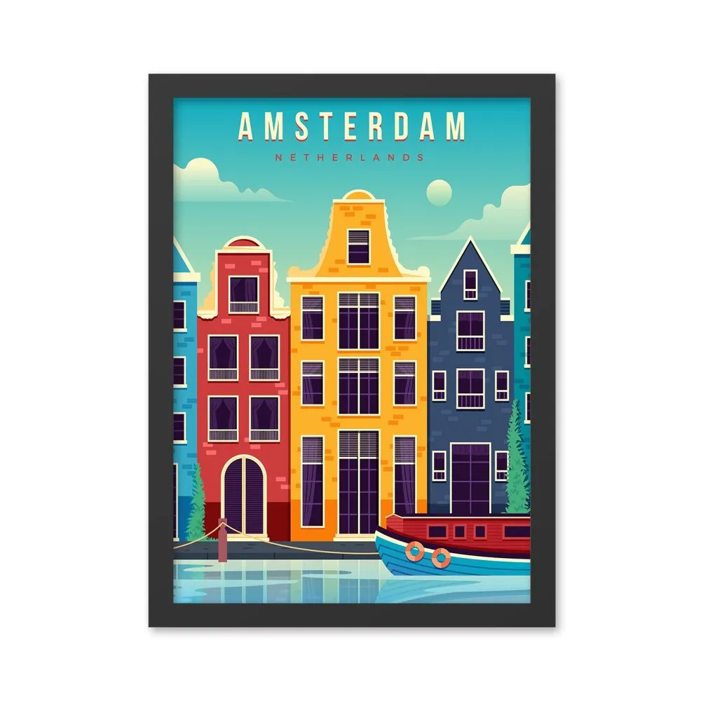 Dekorativna slika Amsterdam (40 x 55)