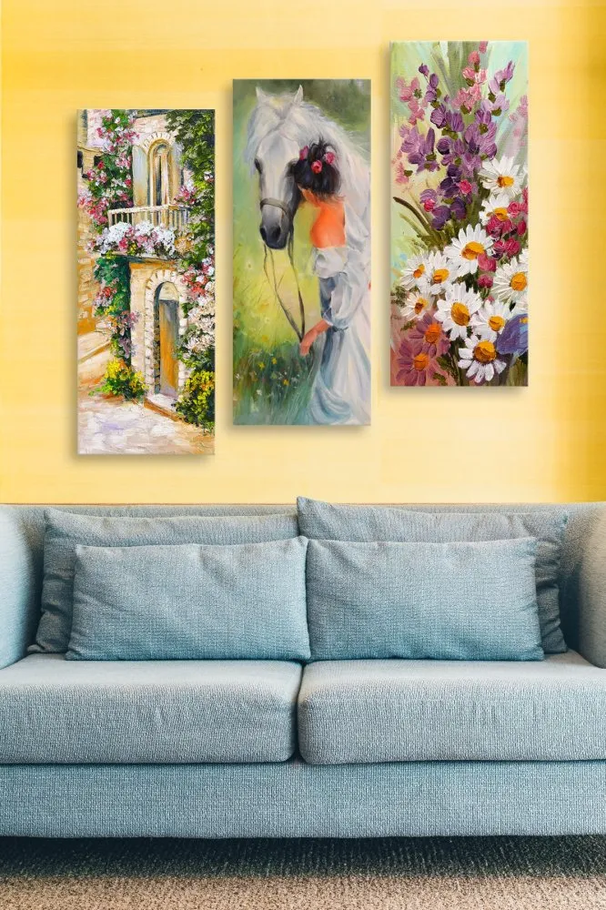 dekorativna slika iz 3 dela, GARDEN MDF0011