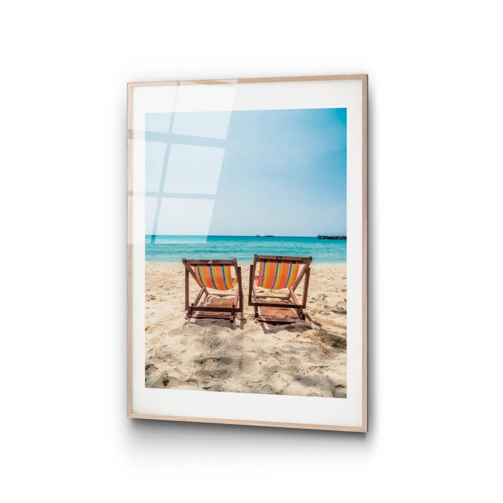 dekorativna slika od kaljenog stakla BEACH (UV 1048) 30 x 45 cm