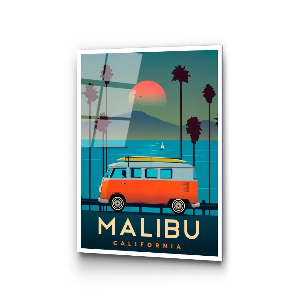 dekorativna slika od kaljenog stakla MALIBU (UV 1008) 30 x 45cm