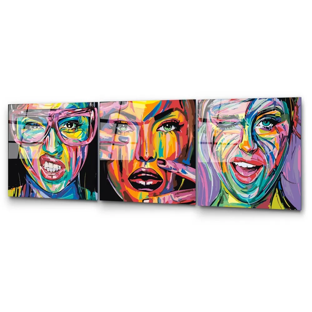 dekorativna slika od kaljenog stakla SMILE 3 (UV 852) 50 x 50cm