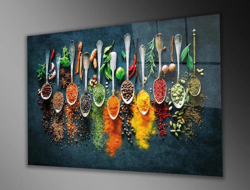 dekorativna slika od kaljenog stakla SPICE (0464) 72 x 46 cm