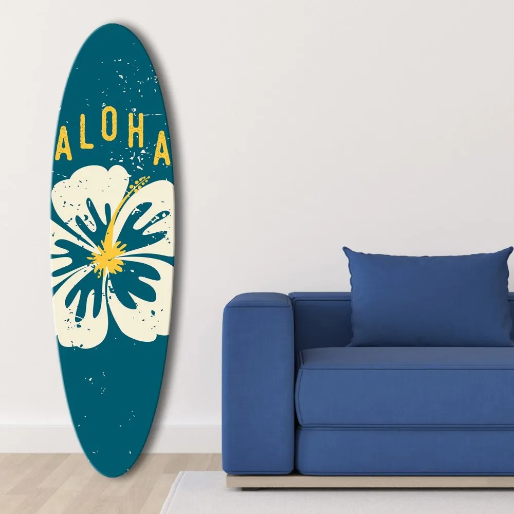 dekorativna slika u obliku SURF DASKE ALOHA