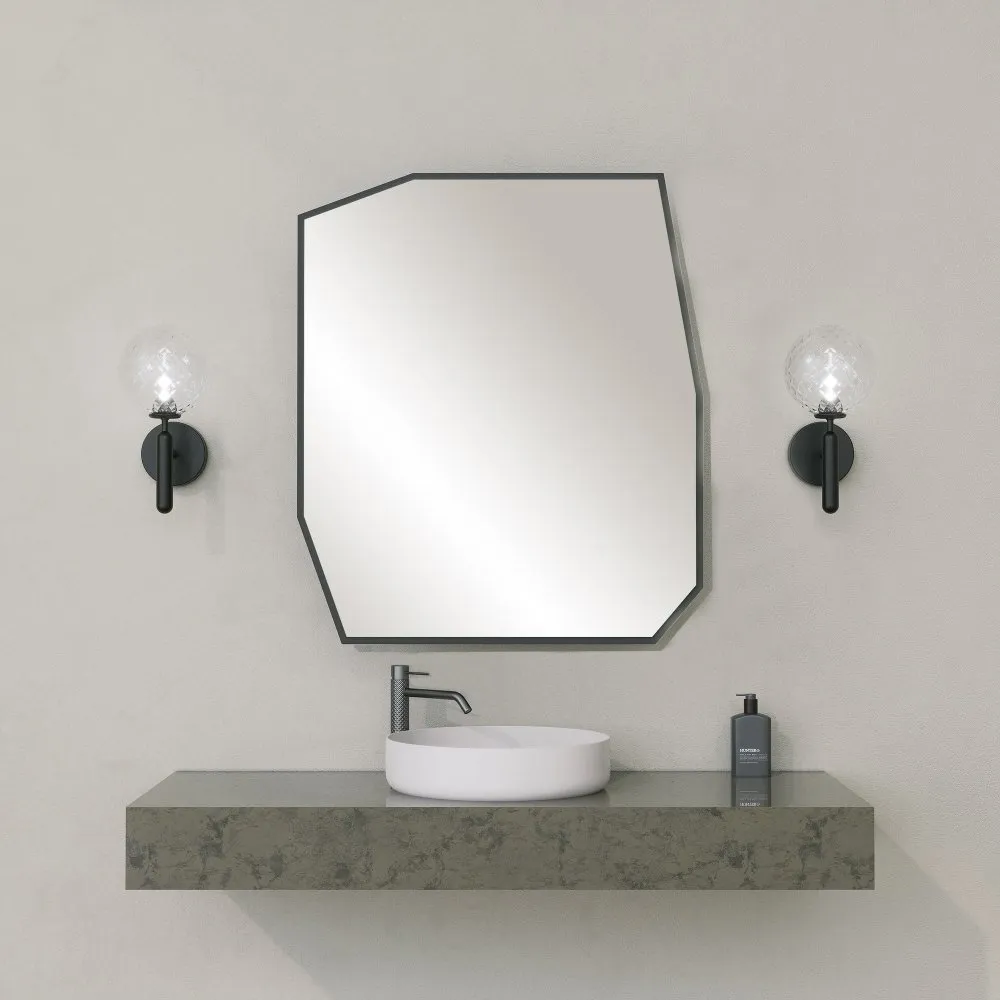 Dekorativno ogledalo Quartz Mirror Black