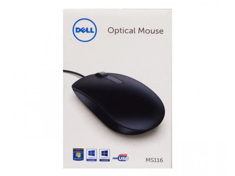 MS116 USB Optical crni retail box miš