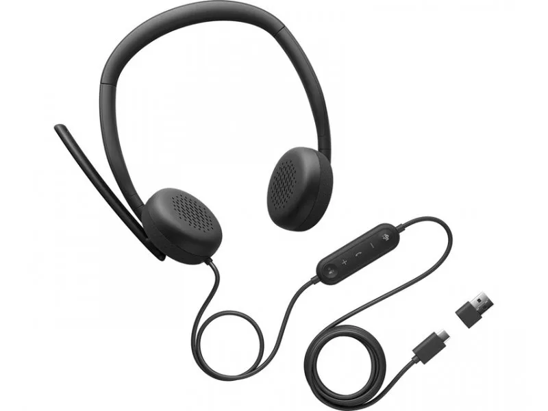 WH3024 Wired Headset slušalice sa mikrofonom crne