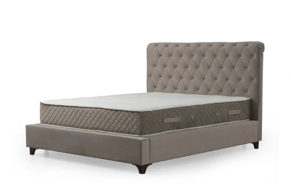 Deluxe Set 140 x 200 Beige Dvostruki dušek, baza i uzglavlje