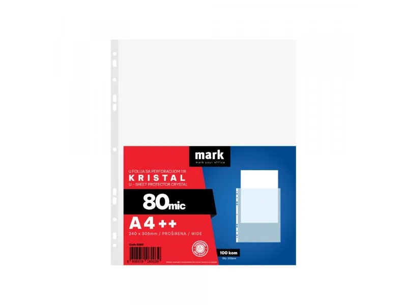 U folija 80mic kristal A4++ 1/100