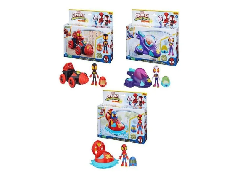 SPIDERMAN AMAZING FRIENDS WEBSPINNER VOZILO ASST