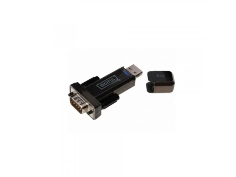 Adapter USB 2.0 tip A (M) - Serijski port (RS-232) 9pin (M) crni DA-70156