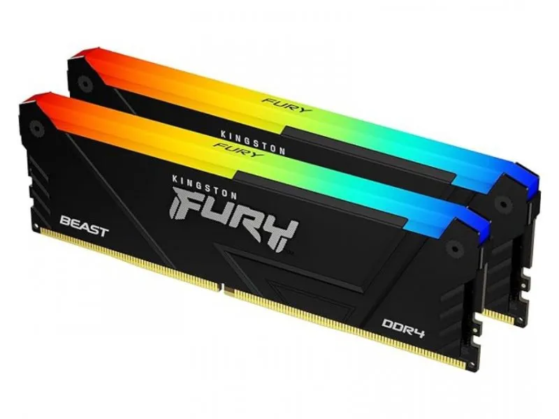 DIMM DDR4 64GB 2x32GB kit 3600MT/s KF436C18BB2AK2/64 Fury Beast Black RGB XMP