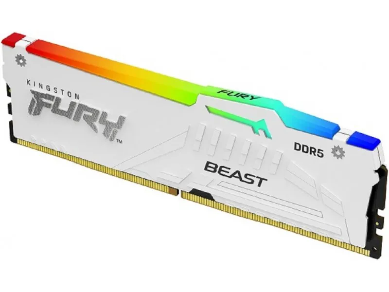 DIMM DDR5 16GB 5.200MHz FURY Beast White RGB XMP KF552C40BWA-16
