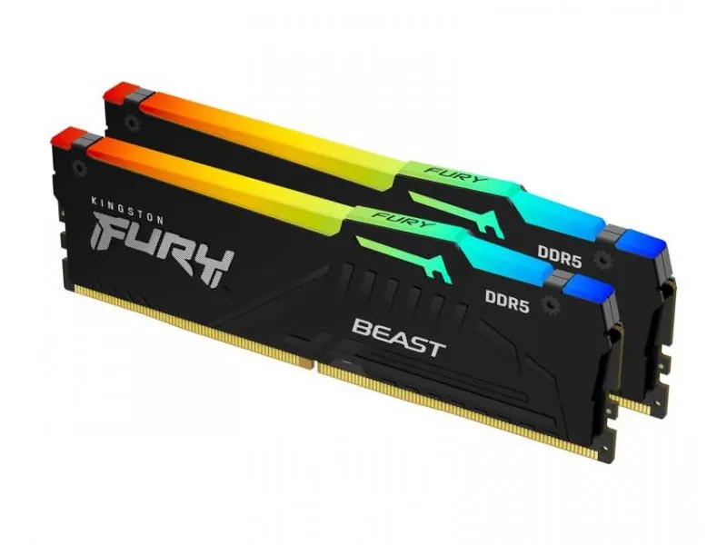 DIMM DDR5 64GB (2x32GB kit) 5600MT/s Fury Beast RGB EXPO (KF556C36BBEAK2-64)