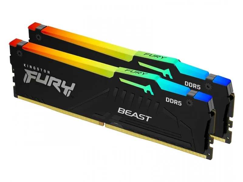 DIMM DDR5 64GB (2x32GB kit) 5600MT/s KF556C40BBAK2-64 Fury Beast RGB