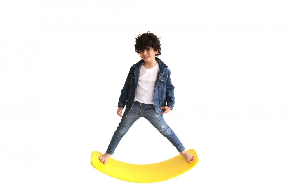 Drvena igračka Balance Board Yellow