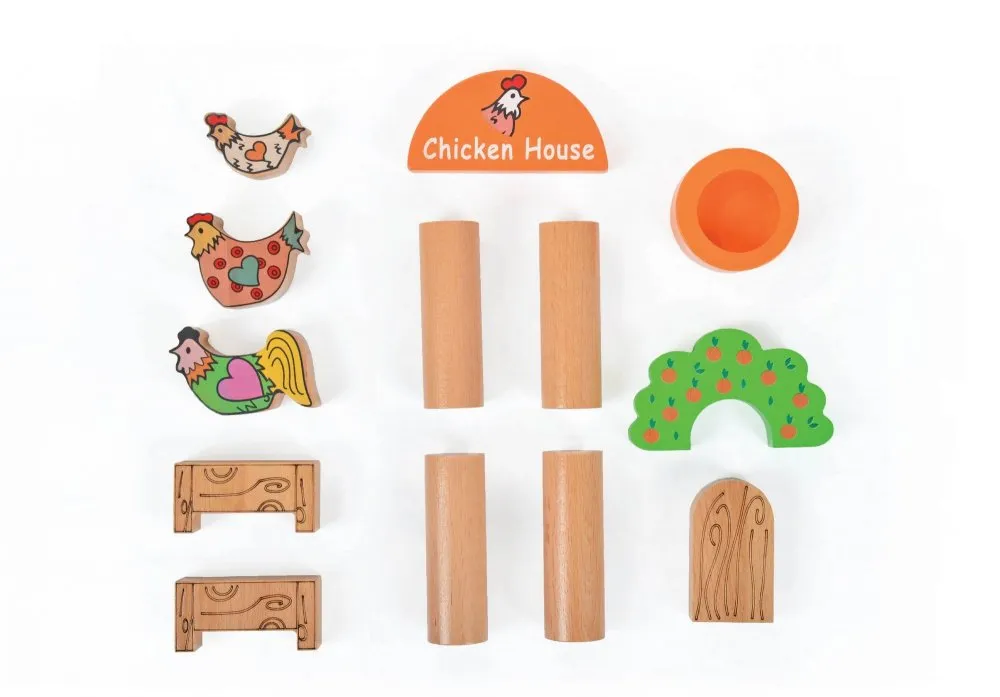 Drvena igračka Chicken House