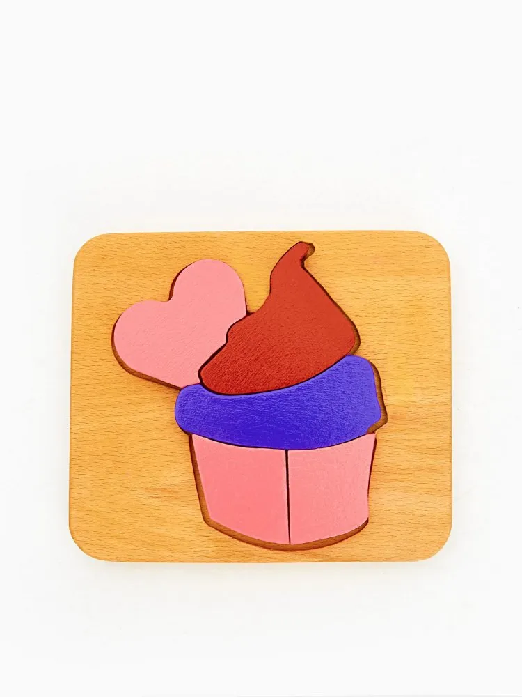 Drvena igračka Cupcake