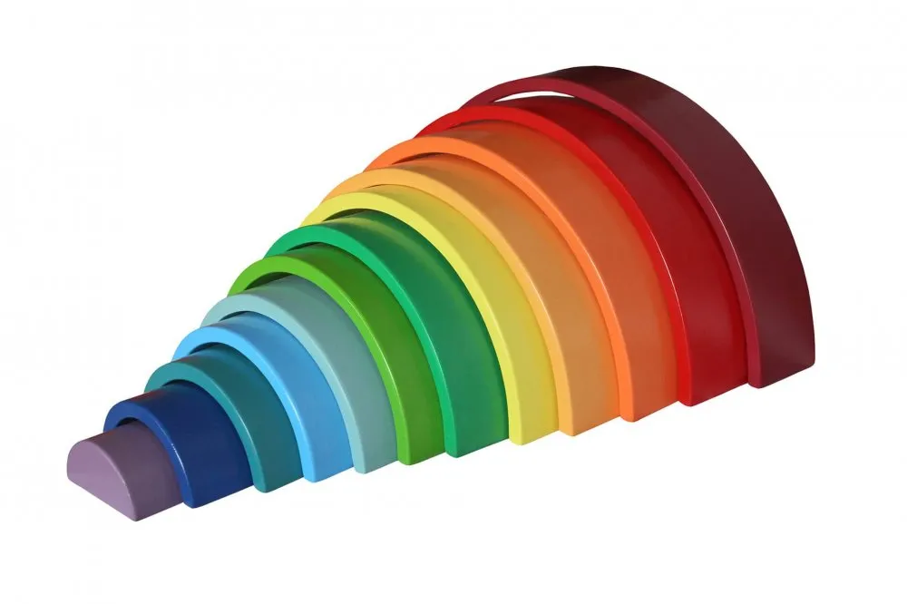 Drvena igračka Waldorf Rainbow