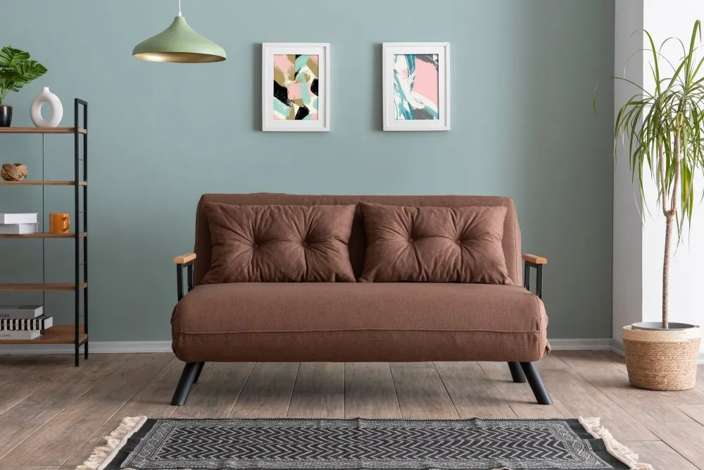 Dvosed Sando 2 Seater Light Brown