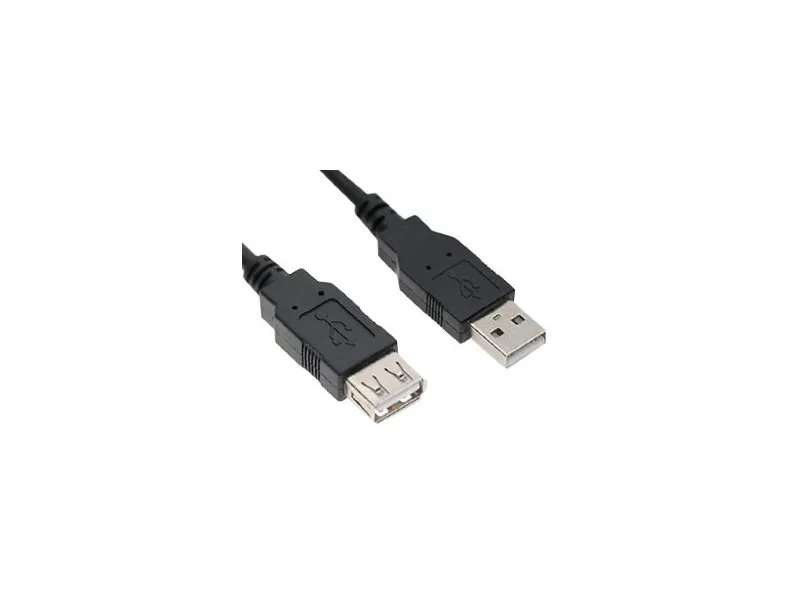 Kabl USB A - USB A M/F (produžni) 1.8m crni