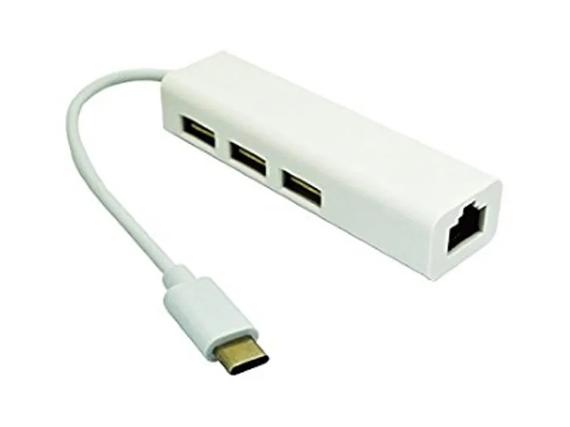 USB 3.1 tip C HUB (3 port USB 2.0 + 1port fast ethernet)