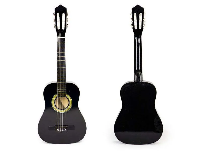 Velika drvena gitara za decu crna