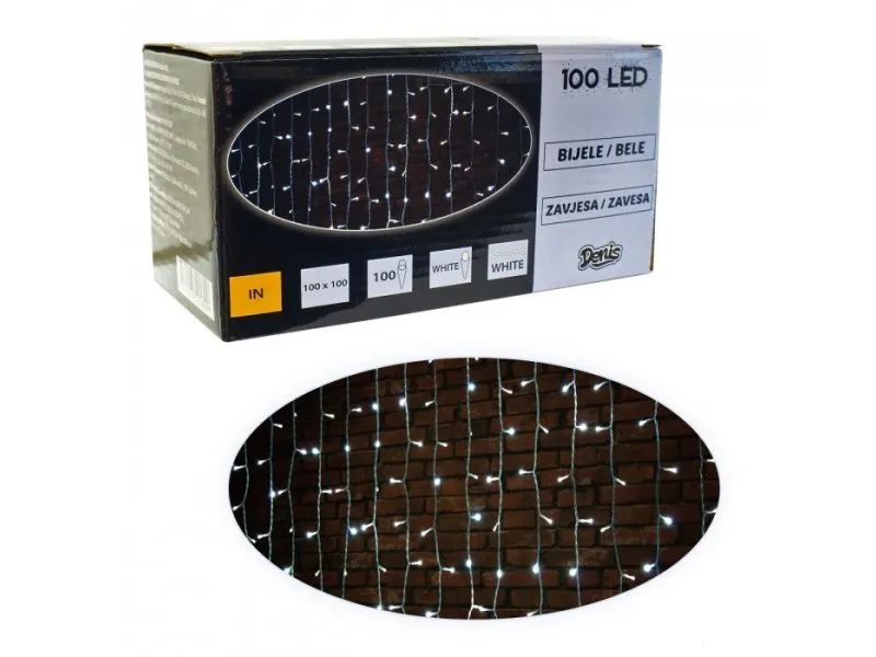 LED lampice zavesa 100 kom, 10