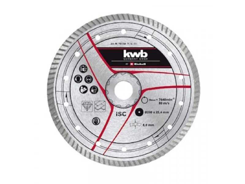 KWB dijamantna rezna ploča 200x25.4mm Turbo 49797750
