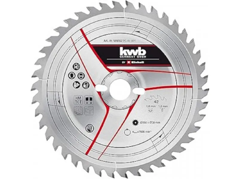 KWB TCT rezni list 250X30X1.8mm T42 49589352