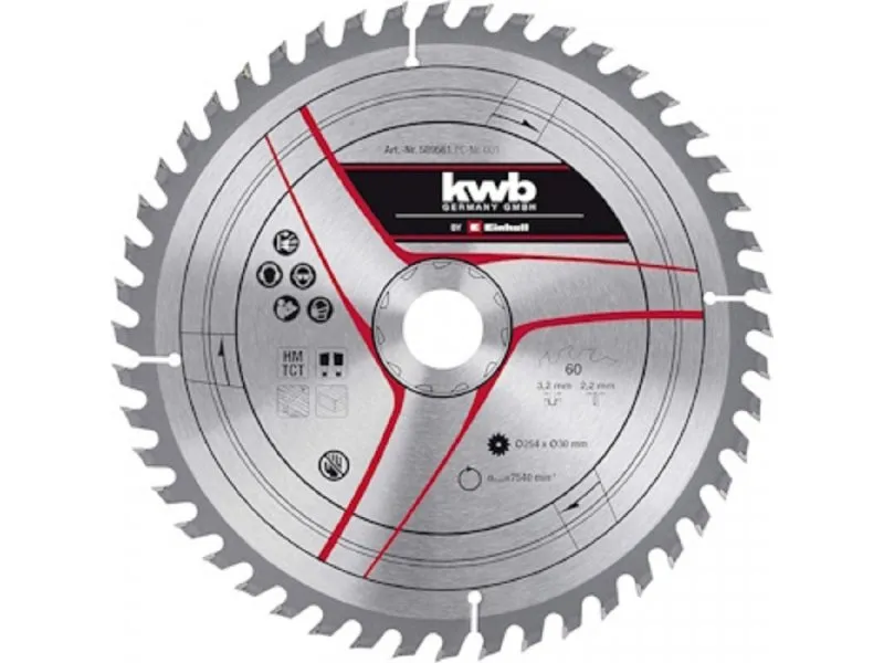 KWB TCT rezni list 250X30X3.2mm T48 49589351