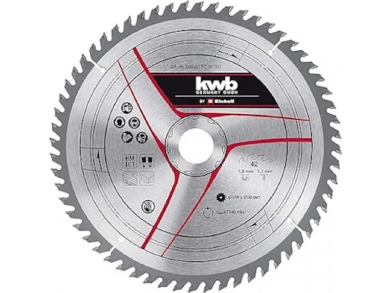 KWB TCT rezni list 254X30X1.8mm T42 49589361