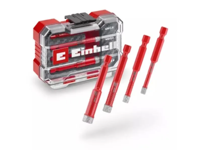 XS-CASE set dijamantskih burgija za keramiku E6.3-1/4'' 4/1 49500404