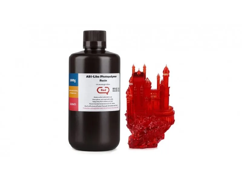 ABS-like Resin 1kg Clear Red