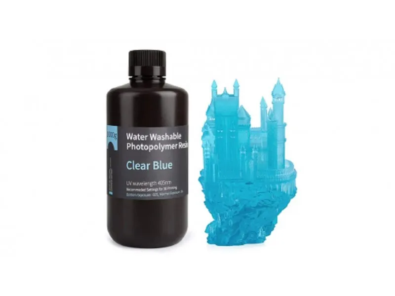 Water Washable Resin 1kg Clear Blue
