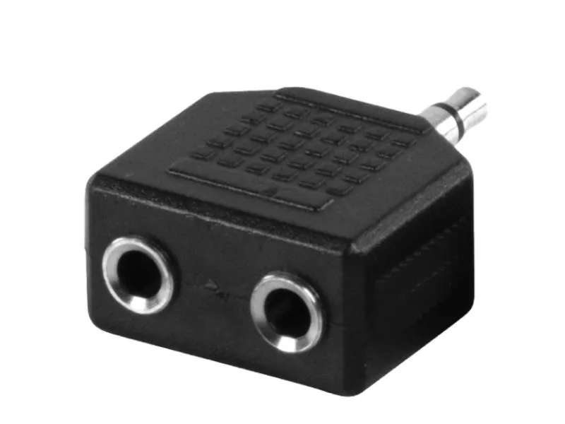 Audio adapter 3.5mm/2x3.5mm m/2xf