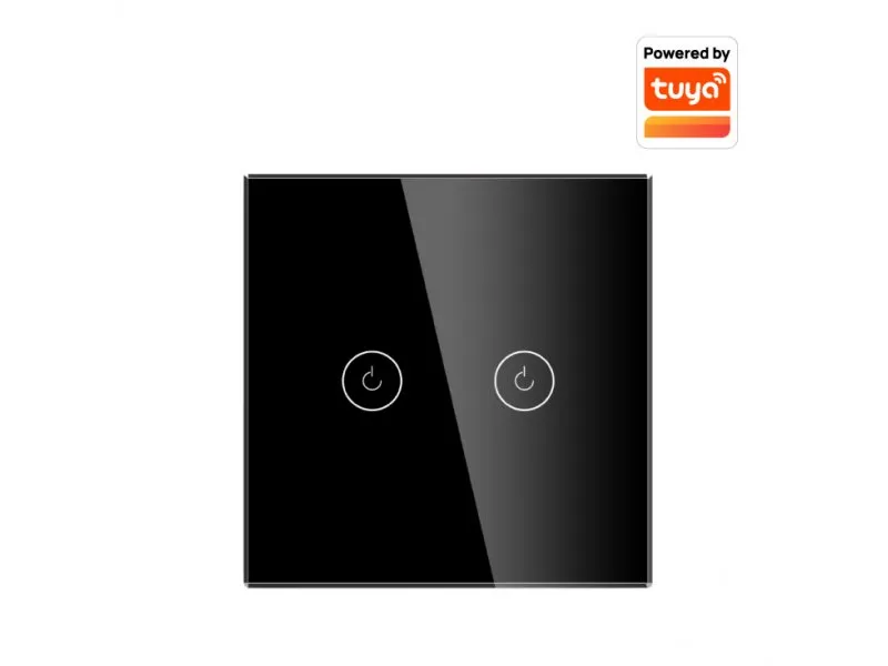 Wi-Fi smart prekidač svetla sa N provodnikom 2x5A WFPS-N02/BK