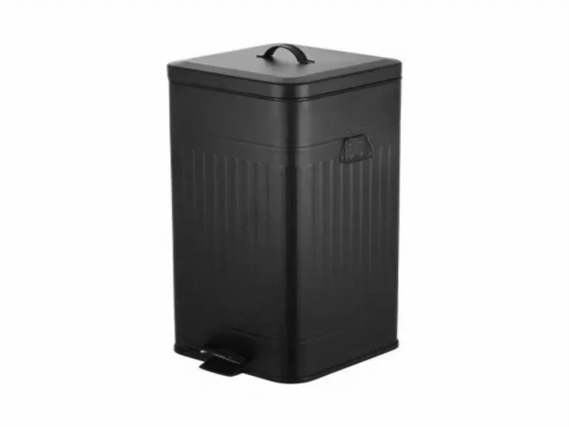 Kanta za otpatke metalna sa pedalom (30l crna)