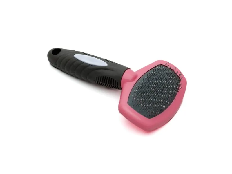 Četka za ljubimce srednja - pink