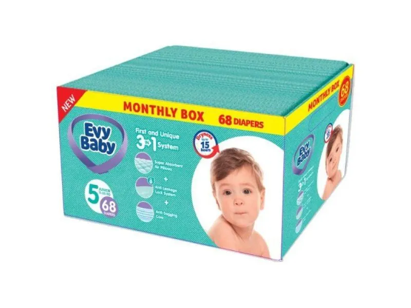 Pelene Box 5 Junior 11-25kg - 68 kom 3u1